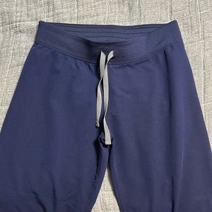 Figs navy small petite Livingston pants